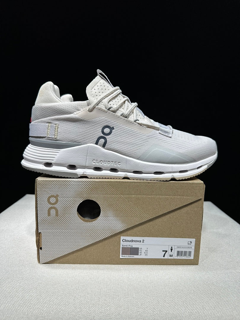 On Cloudnova 2 Sneakers in Light Gray