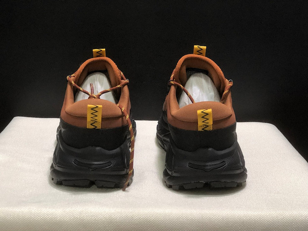 HOKA Tor Summit Hiking Shoes in Brown and Black