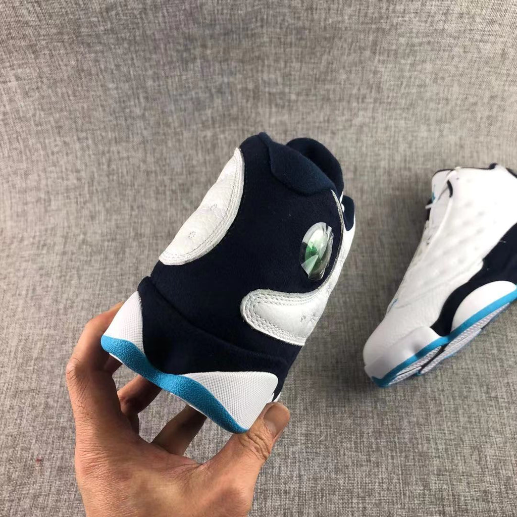 Jordan Air Jordan 13 Dark Powder Blue Sneakers White Navy