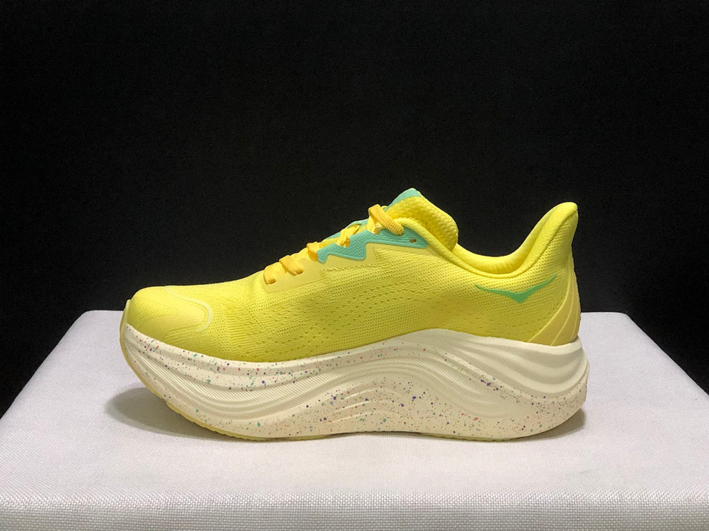 HOKA Skyward X Running Shoes in Yellow and Aqua